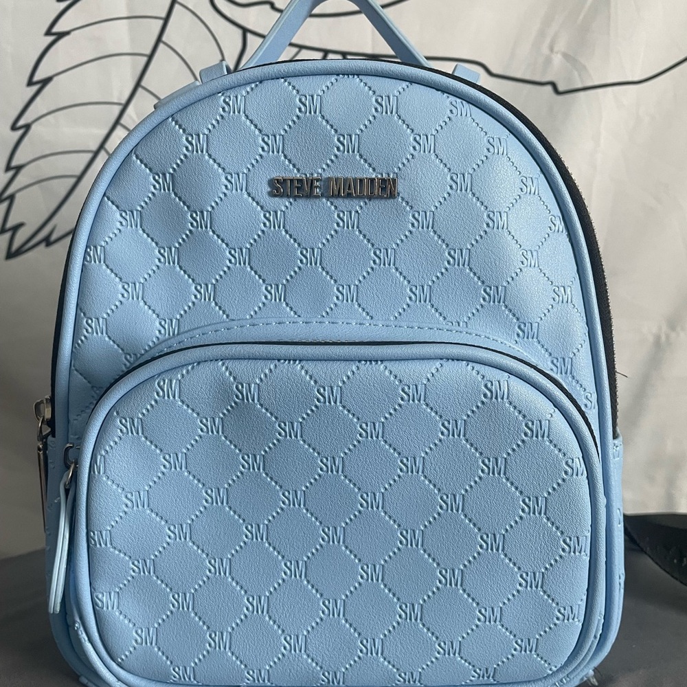 Steve Madden Mini Blue Backpack